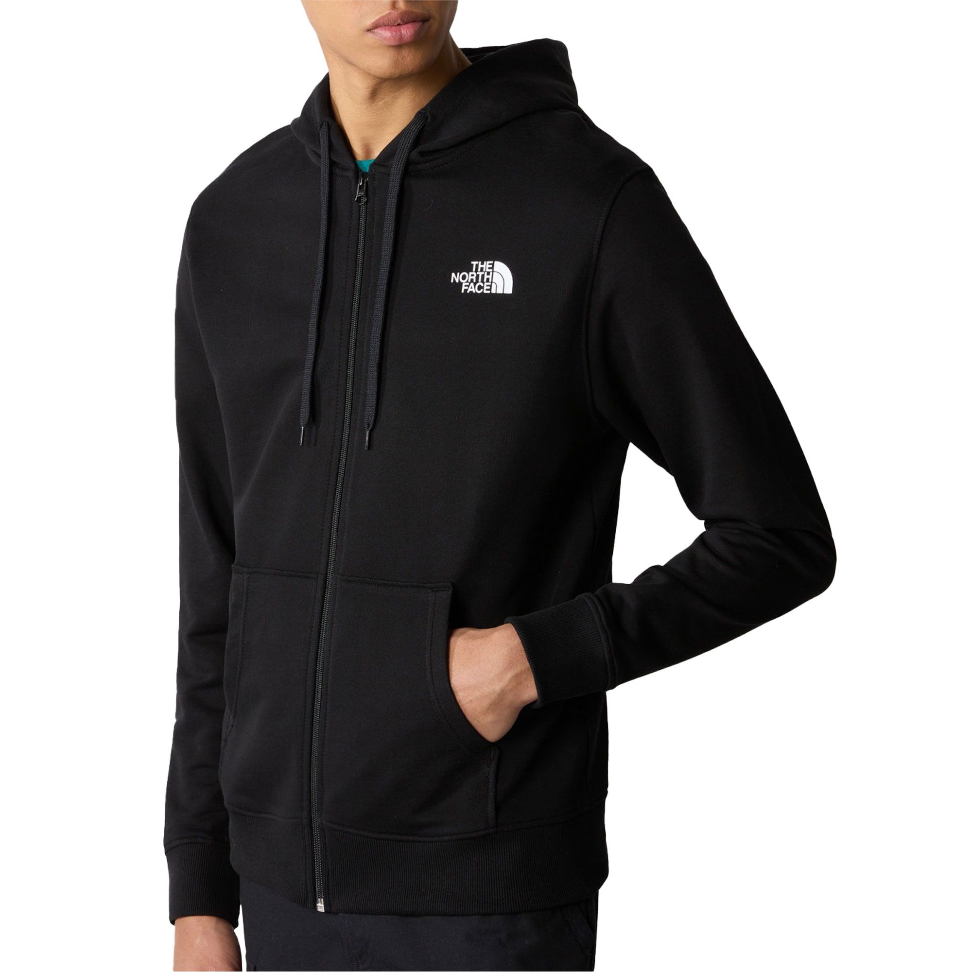 Simply Cotton Knit Full Sleeves Front Open Hooded Sweatjacket With Animal Patch Detailing & Kangaroo Pockets - Multicolour